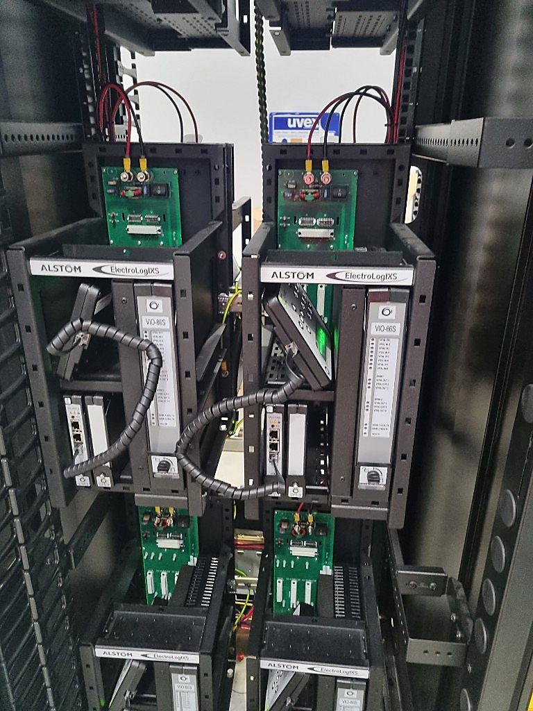Alstom signalling equipment racks